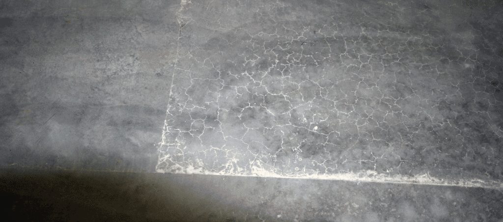 Car park floor slab cracking