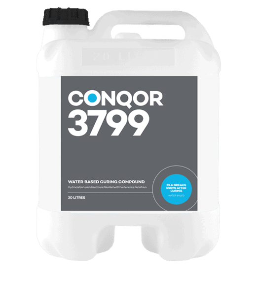 CONQOR 3799 CURING COMPOUND - Hydrocarbon resin blend cure blended with hardeners and densifiers to create the highest performance curing compound